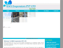 Tablet Screenshot of kwsevaporators.com